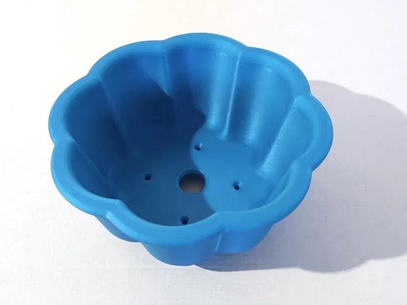 Bonsai pot 22 octagonal rounded lotus 182x182x87mm - Image 1