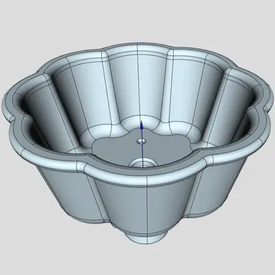 Bonsai pot 22 octagonal rounded lotus 182x182x87mm
