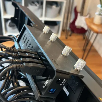 Anker USB Hub Mount to Logitech G Instrument Panel