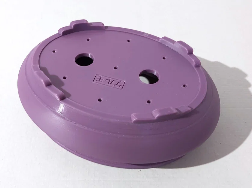 Chậu bonsai 17 oval tròn có viền 222x172x75mm - Image 3