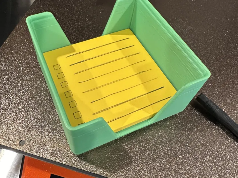 2x2x6 Post It Note Holder (Without Magnet Holes) - Image 1