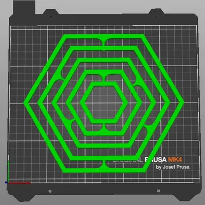 Con Quay Hồi Chuyển Lục Giác In Không Cần Lắp Ráp