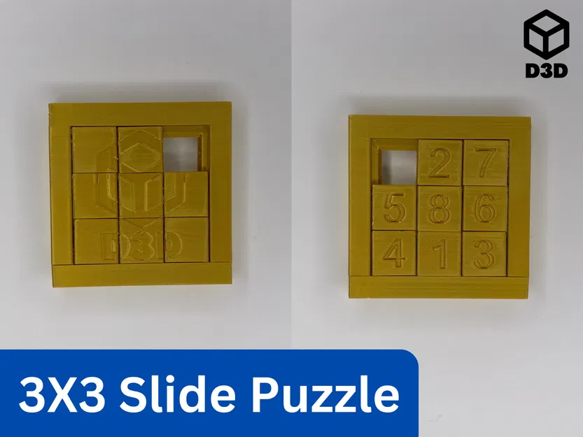 Trò chơi Xếp hình trượt 3x3 Impossible Slide Puzzle - Image 1