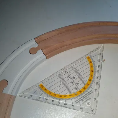 Đường cong tàu gỗ E1 có hai đầu nối cái