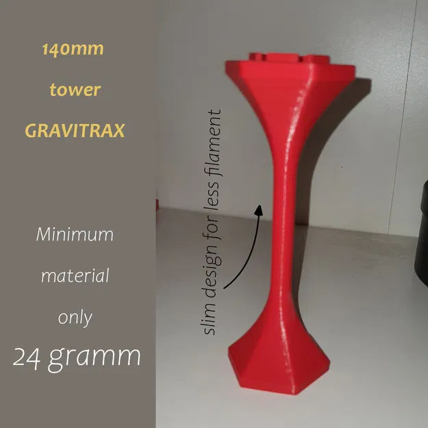 Tháp Gravitrax Tối Giản Vật Liệu - Cao 140mm, 24g - Image 1