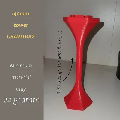 Tháp Gravitrax Tối Giản Vật Liệu - Cao 140mm, 24g