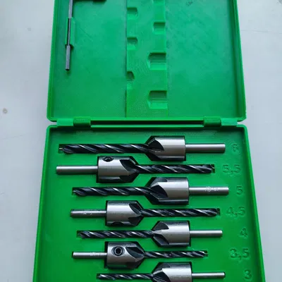 Drill with countersink box/Krabička na vrtáky se záhlubníkem z Lidlu (Parkside PSB 6 A1)