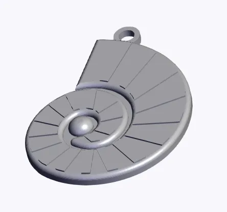 Nautilus Shell Pendant - Image 1