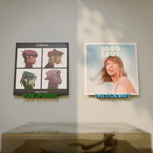 "Now Spinning" Record Display Shelf - Image 2