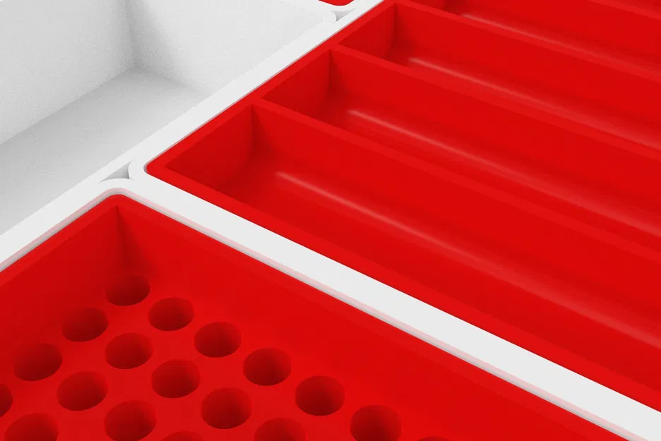 Tổ chức ngăn kéo với các khay đựng dụng cụ, mũi khoan, mũi khoét và cưa - Image 10