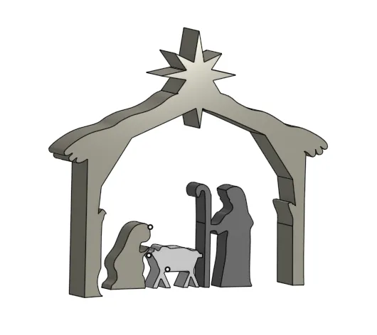 25 NGÀY IN 3D GIÁNG SINH Số 4 Bộ tượng Chúa giáng sinh - Image 2