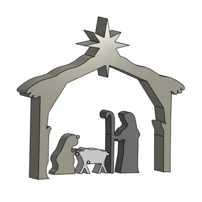 25 NGÀY IN 3D GIÁNG SINH Số 4 Bộ tượng Chúa giáng sinh