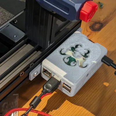 OctoPrint Raspberry Pi 4B Snap case with rail mount