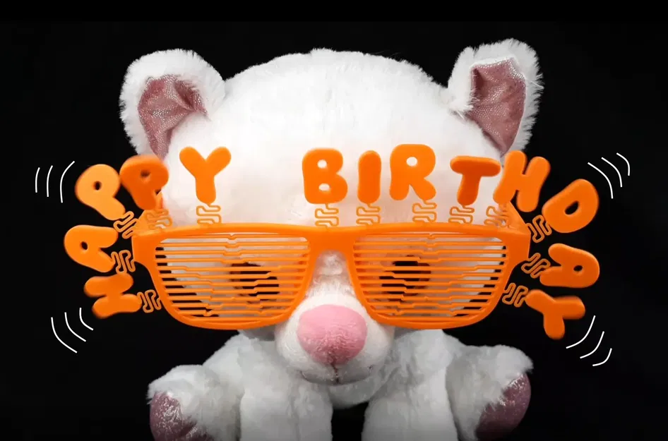 Bobble HAPPY BIRTHDAY glasses - Image 1