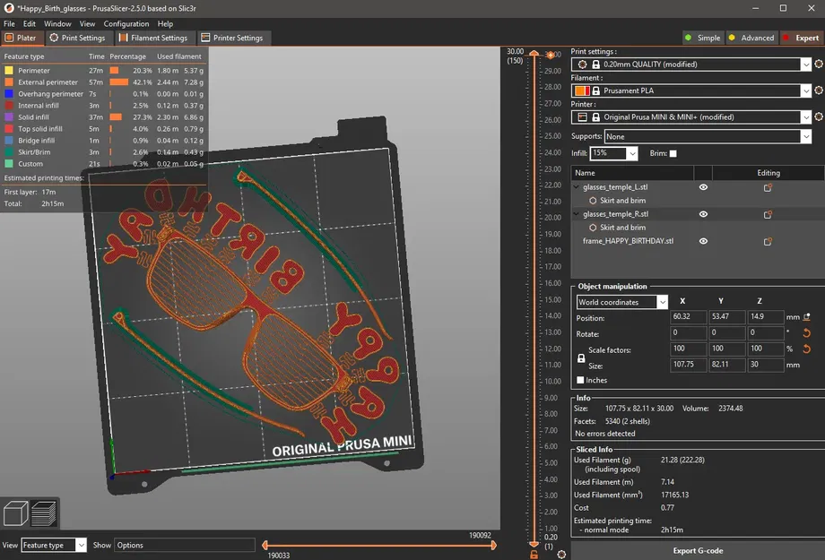 Bobble HAPPY BIRTHDAY glasses - Image 11