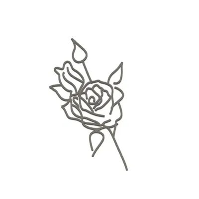 RÓŻA TOPPER NA TORT