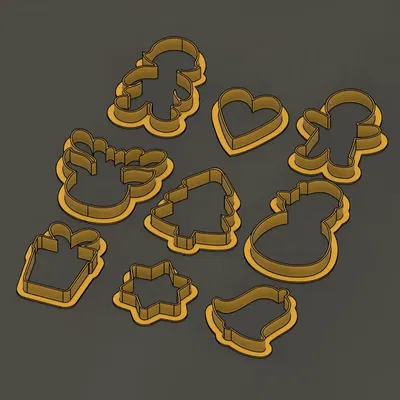 collection of classic Christmas cookie cutters
