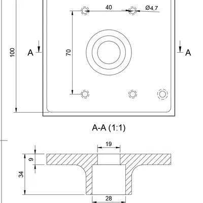 Chén mâm xe rulleskap
