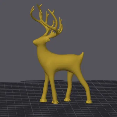 Tượng Nai Đặc Ruột Có Móng Guốc