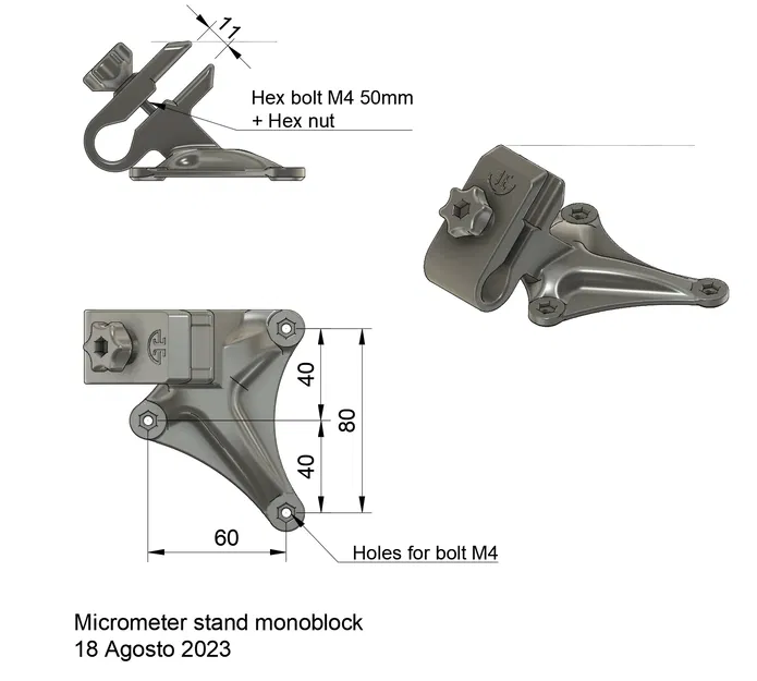 Giá Đỡ Micrometer Nguyên Khối - Image 3