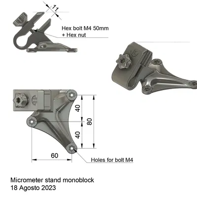 Giá Đỡ Micrometer Nguyên Khối