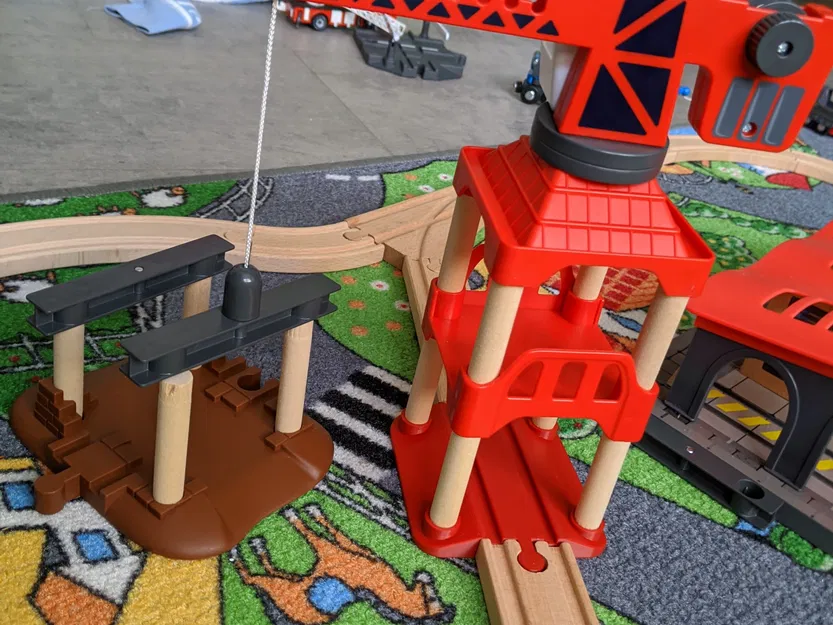 Brio crane base element - Phần đế có ray - Image 1