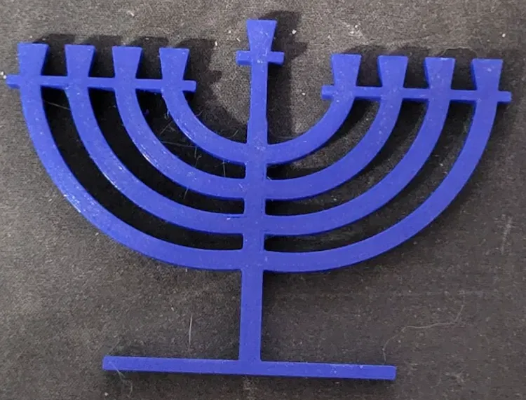 Menorah - Đèn Lễ Hanukkah Đơn Giản - Image 1