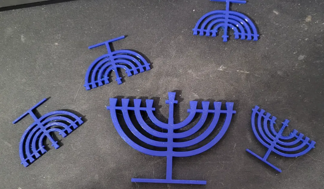 Menorah - Đèn Lễ Hanukkah Đơn Giản - Image 2
