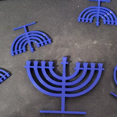 Menorah - Đèn Lễ Hanukkah Đơn Giản
