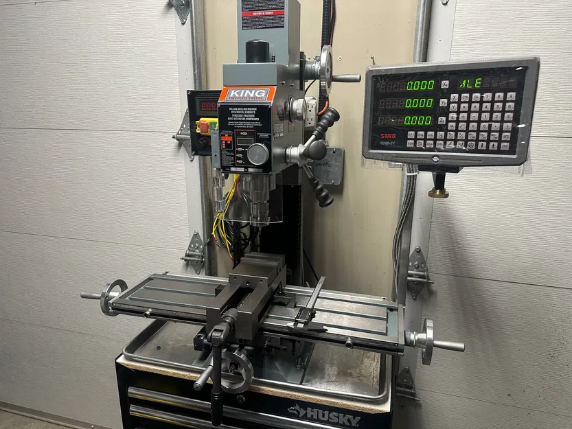 Giá đỡ DRO cho Grizzly G0704 / King KC-20VS-2 / BF20 clone - Image 1