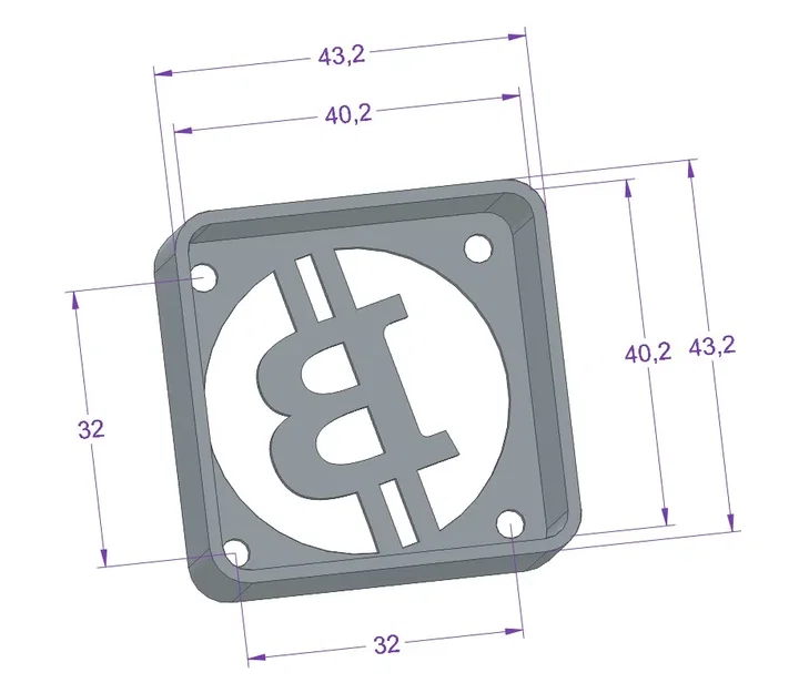 Bitcoin Fan Cover (4010, 4020 & face plate only) - Image 2