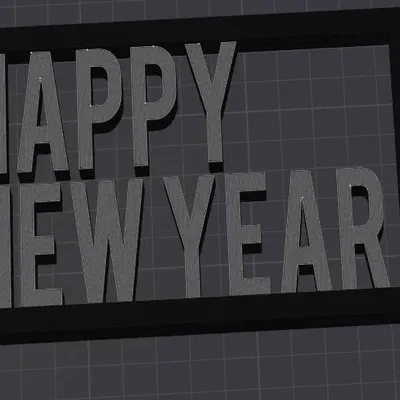 Mô Hình Trang Trí Chúc Mừng Năm Mới 2024