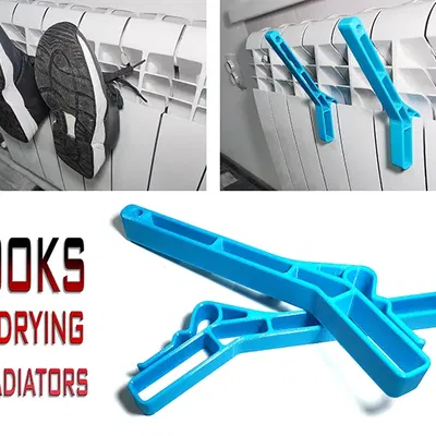 Móc treo phơi đồ trên máy sưởi