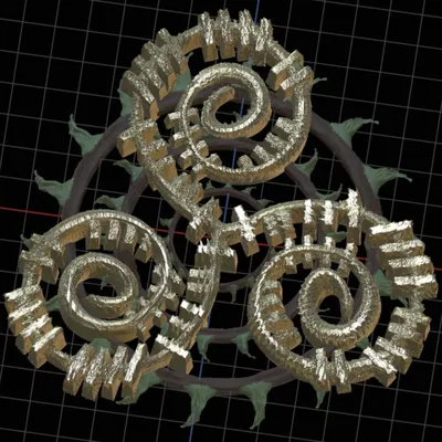 Ogham Tri-spiral Pendant