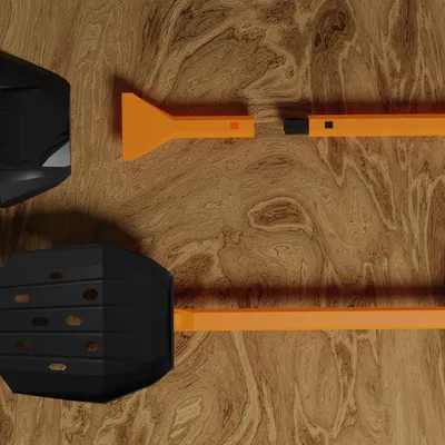 Xẻng xúc tuyết - cào băng in 3D hoàn toàn