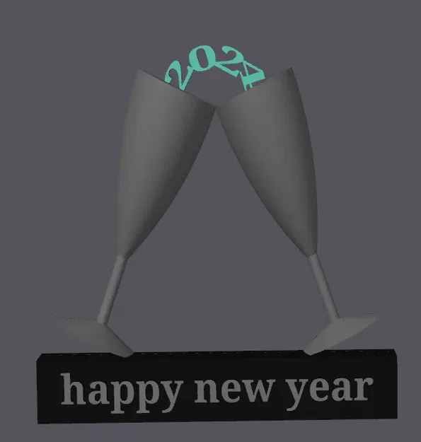 Mô hình Đón Năm Mới 2024 - Image 1