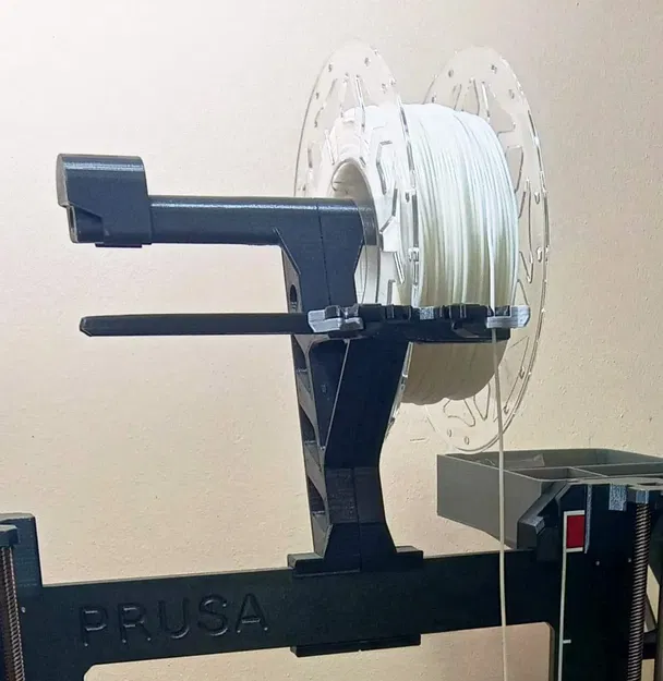 Prusa i3 spool holder with filament guides - Image 1