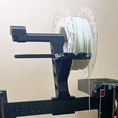 Prusa i3 spool holder with filament guides