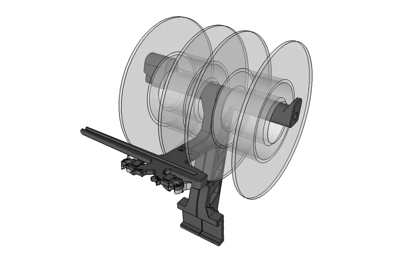 Prusa i3 spool holder with filament guides - Image 4