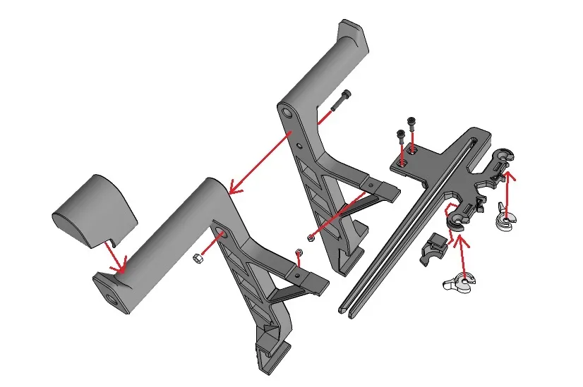 Prusa i3 spool holder with filament guides - Image 5