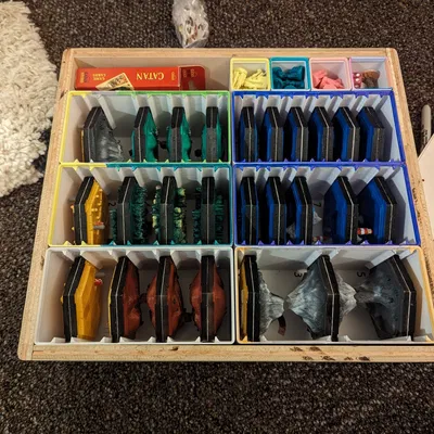 Hộp Đựng Catan Gridfinity In 3D