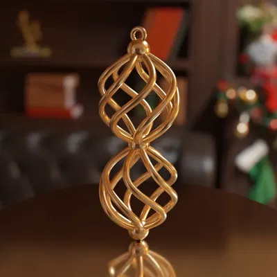 Mô Hình Trang Trí Cây Thông Noel Hình Xoắn Ốc Kép