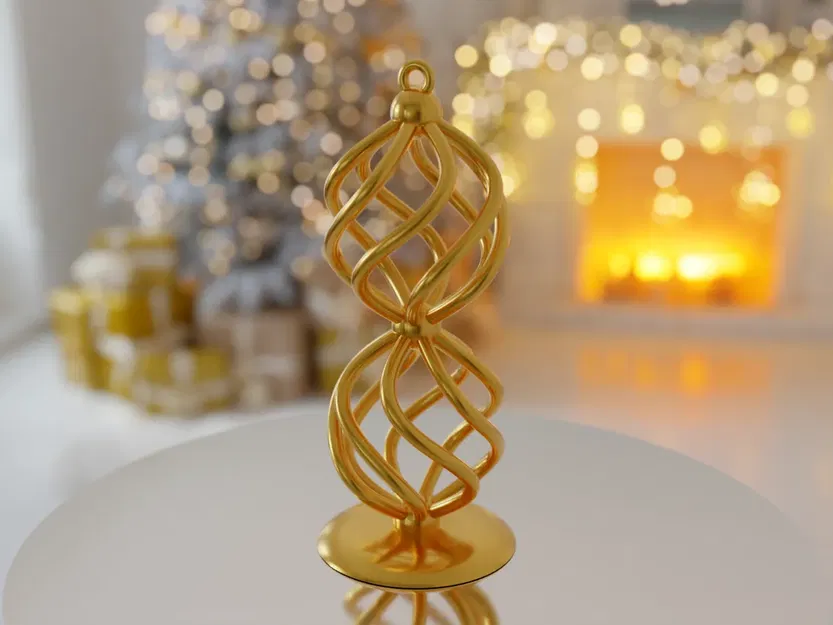 Mô Hình Trang Trí Cây Thông Noel Hình Xoắn Ốc Kép - Image 2