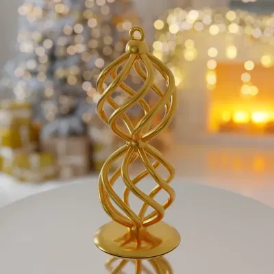 Mô Hình Trang Trí Cây Thông Noel Hình Xoắn Ốc Kép