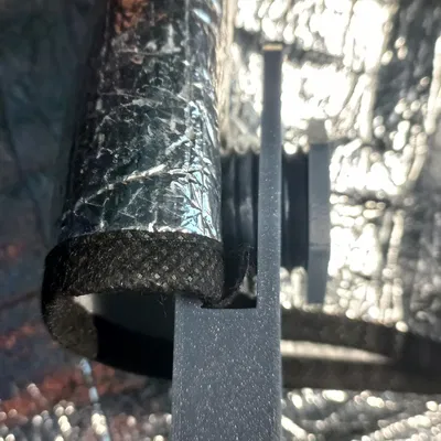 Car windshield snow cover fastener (parametric)