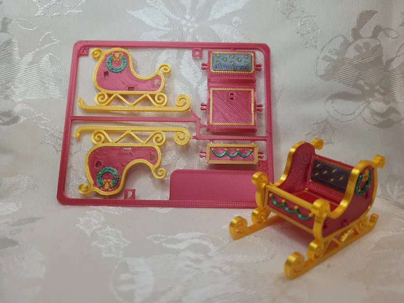 Bộ Thiệp Xe Trượt Tuyết Giáng Sinh Lắp Ráp - Image 2