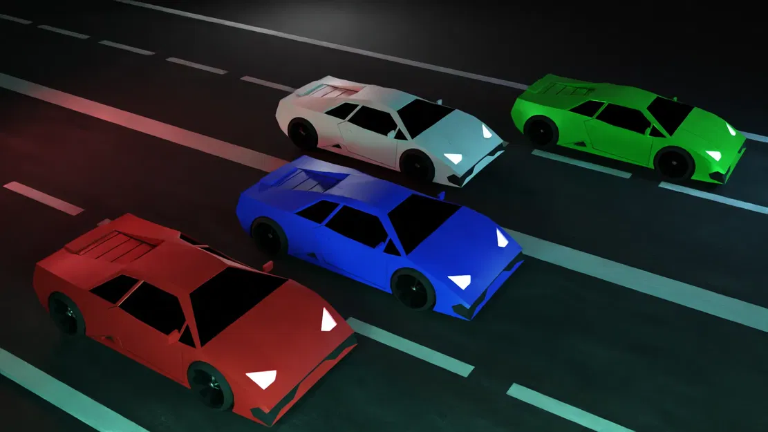 Mô Hình Lamborghini "Low Poly" - Image 1