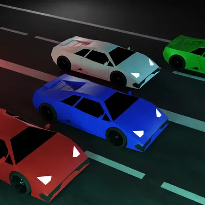 Mô Hình Lamborghini "Low Poly"