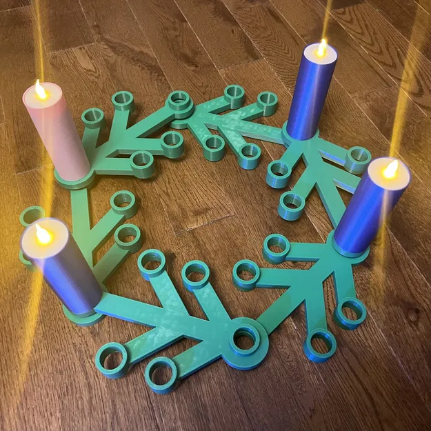 Advent Candles for Lego Wreath - Image 1