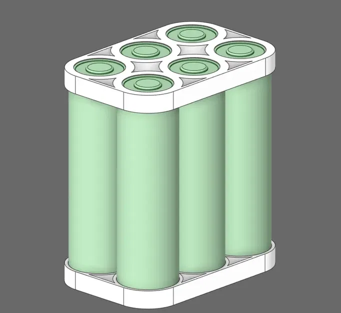 Giá đỡ pin 18650 2x3 - Image 1